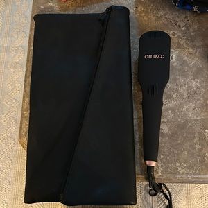 Amika Brush Straightener and Travel bag for hot tools.